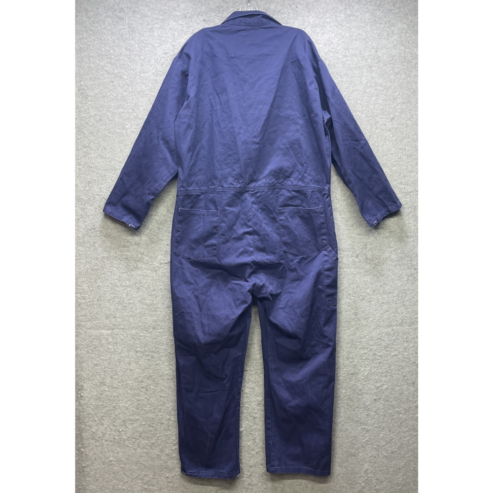 CCA Coveralls Garment Corp of America Blue Work Uniform Long Slv Men 48R M Myers - Picture 3 of 13